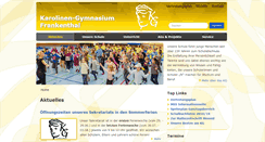 Desktop Screenshot of karolinen-gymnasium-ft.de